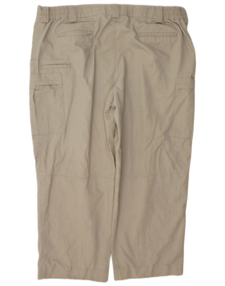 Blauer Herren Straight Cargo Hose W44 L28 Grün Polyester