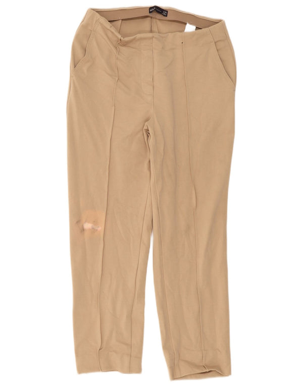 Marks & Spencer Damen Gerade Freizeithose UK 12 Medium W30 L26 Beige