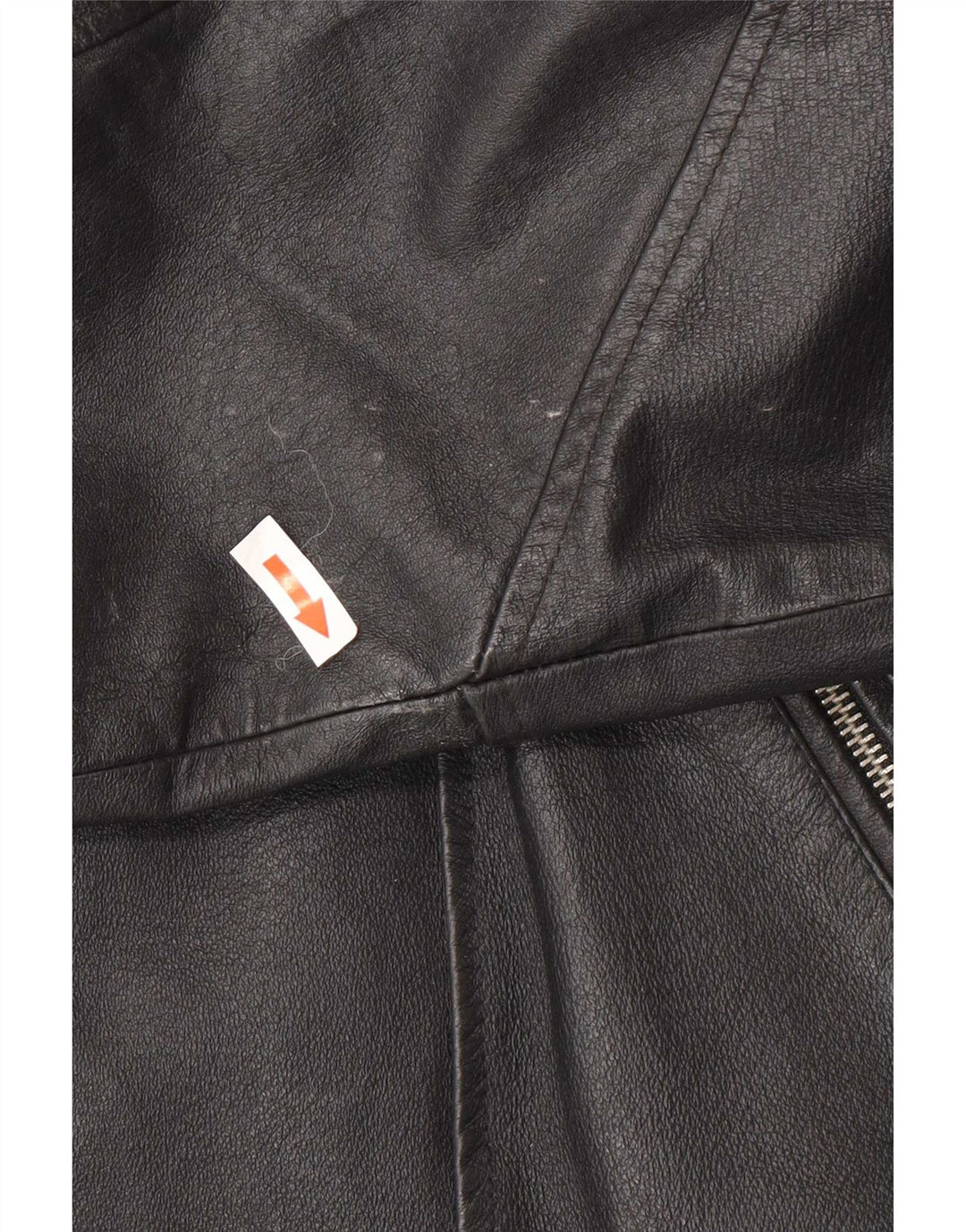 Vintage Herren Leder Bikerjacke UK 38 Mittelschwarzes Leder