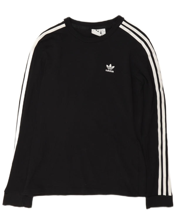 Adidas Damen Top Langarm UK 8 Small Schwarz