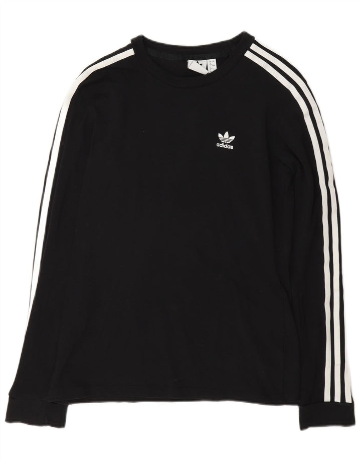 Adidas Damen Top Langarm UK 8 Small Schwarz
