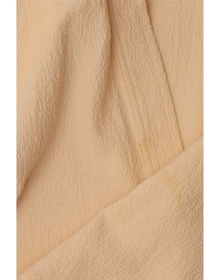 Zara Damen Poncho Crop Top UK 14 Medium Beige