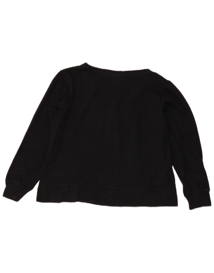 Harley Davidson Damen Graphic Crop Sweatshirt Pullover UK 16 Large Schwarz