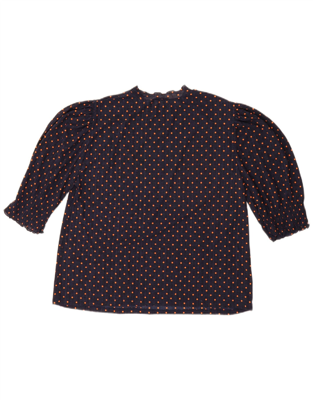 Zara Damen-Blusenoberteil, UK-Größe 44, mittelblau, gepunktet