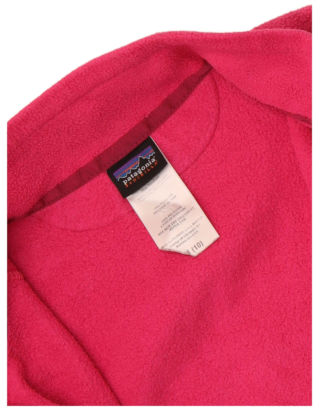 Patagonia Fleecejacke für Mädchen, 9–10 Jahre, mittelrosa, Polyester