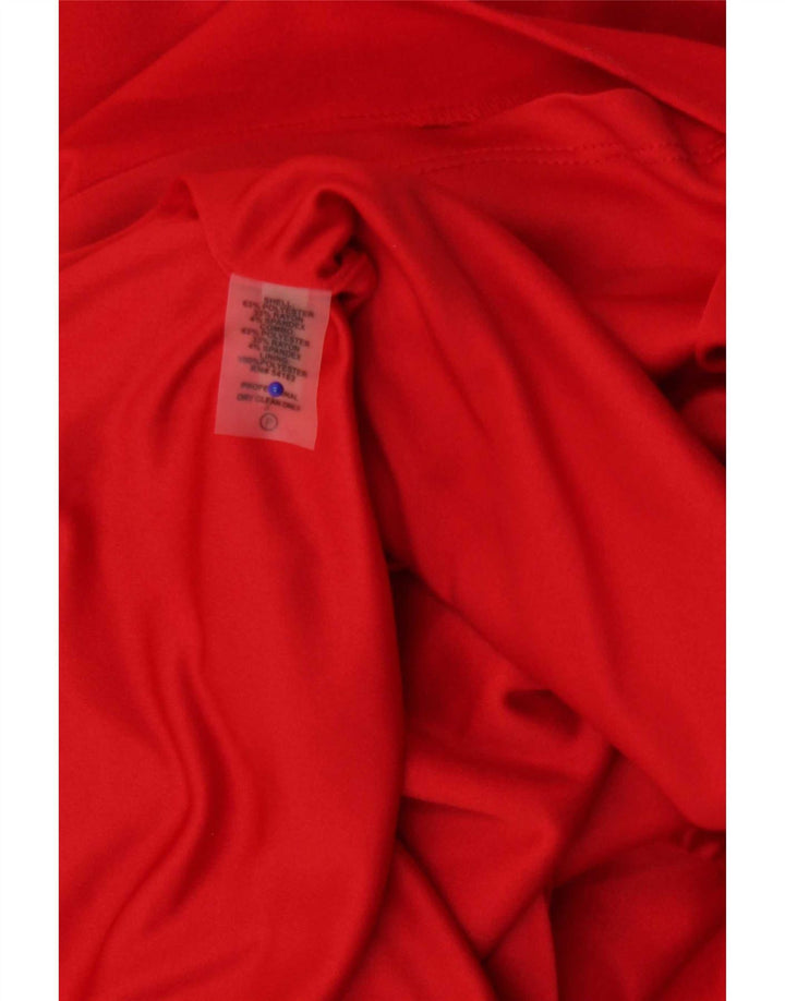 Calvin Klein Jeans Damen Etuikleid UK 8 Small Rot Polyester