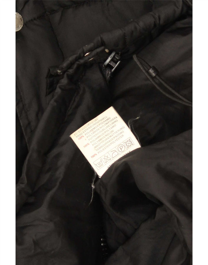 Energie Herren Graphic Hooded Wattierte Jacke UK 38 Mittelschwarzes Nylon
