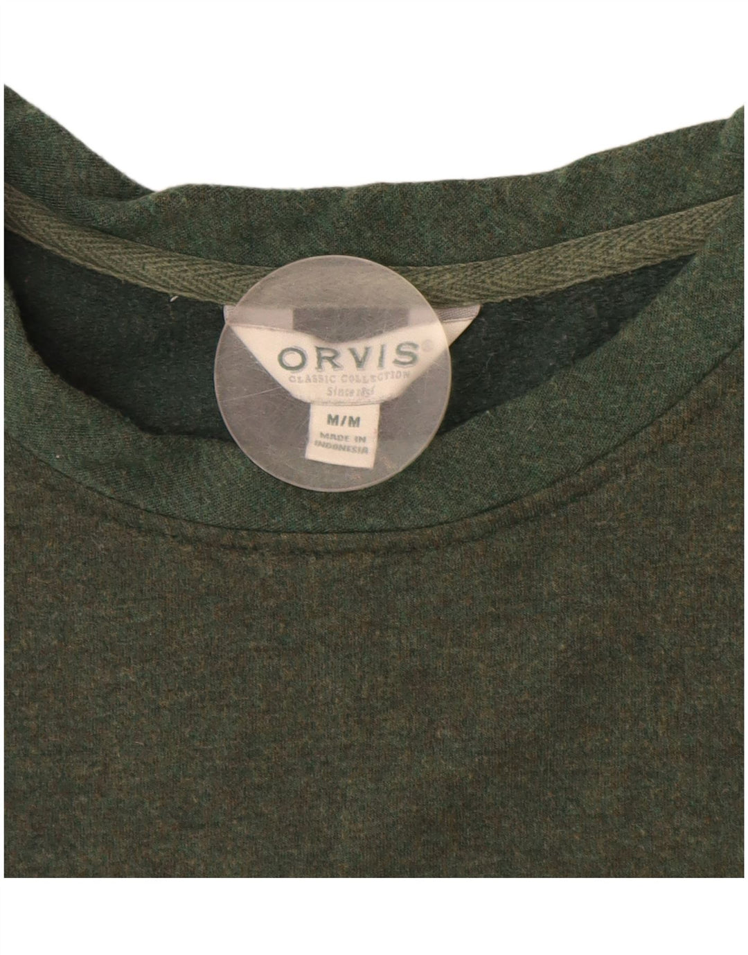 Orvis Herren-Sweatshirt-Pullover, Mittelgrün, Modal