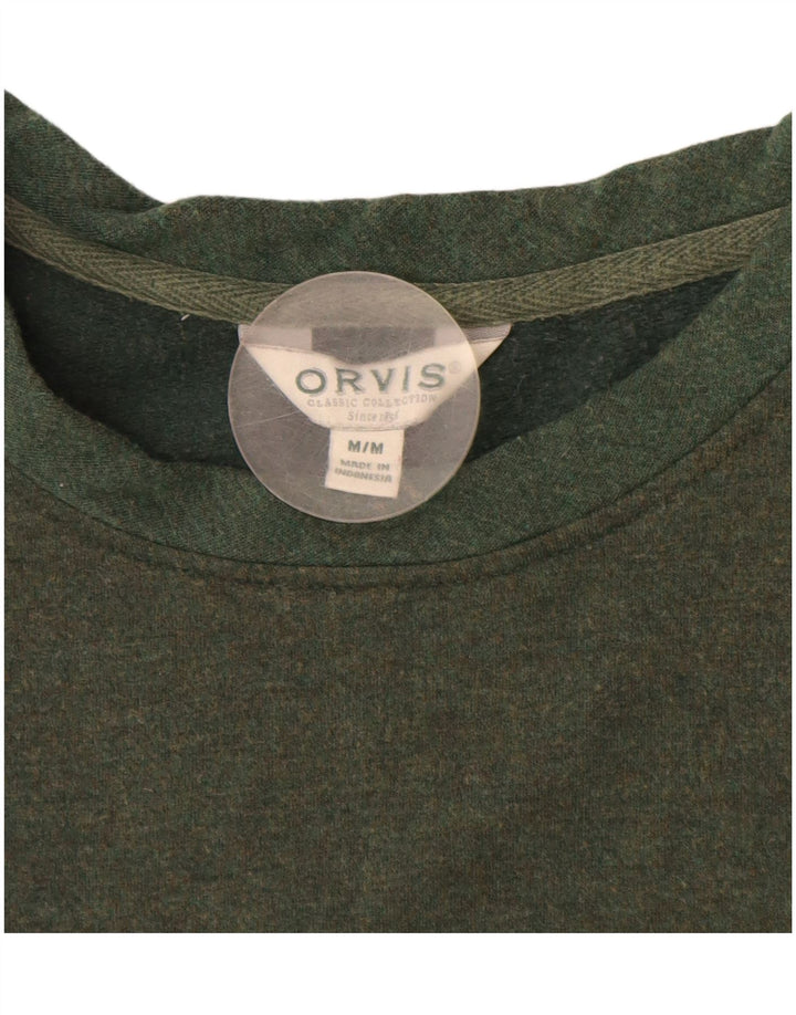 Orvis Herren-Sweatshirt-Pullover, Mittelgrün, Modal