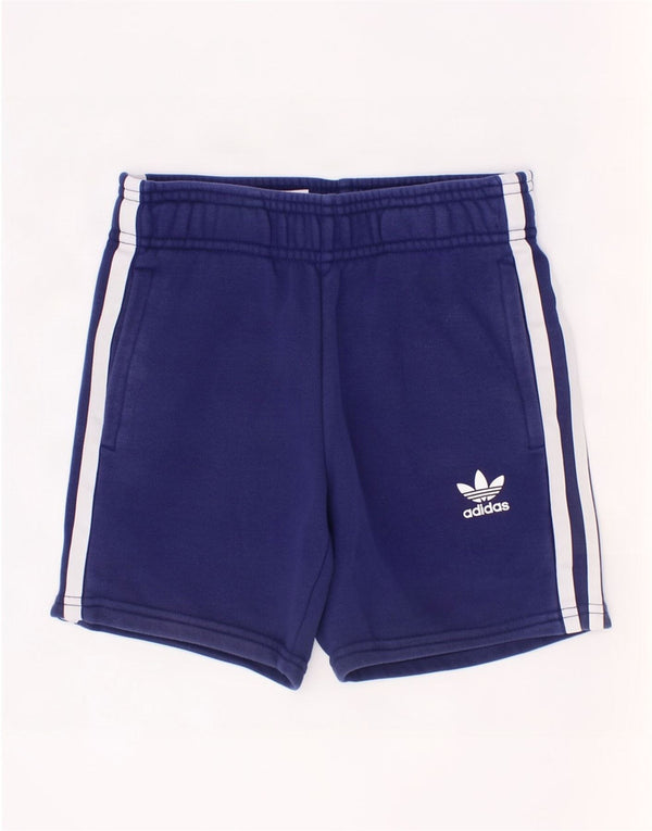 Adidas Sportshorts für Jungen, 4–5 Jahre, marineblaue Baumwolle