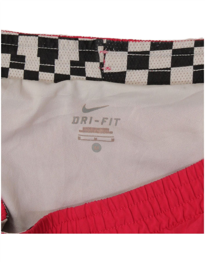 Nike Damen Dri Fit Badeshorts UK 14 Mittelrosa Geometrisch