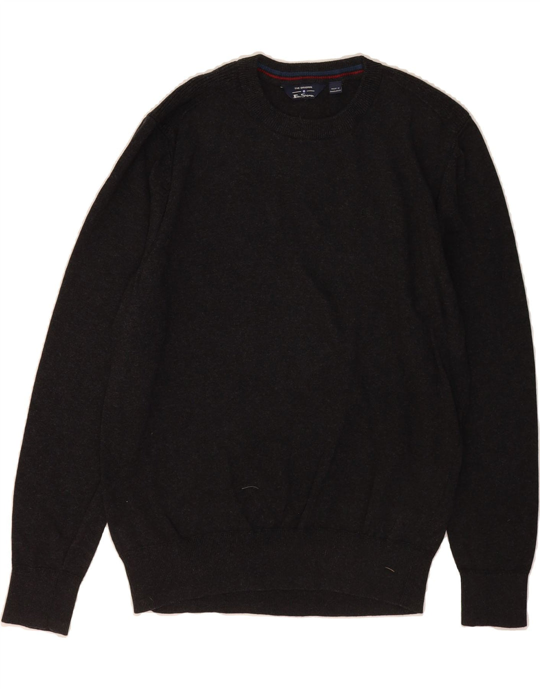 BEN SHERMAN Mens Crew Neck Jumper Sweater Small Grey Cotton Vintage Ben Sherman and Second-Hand Ben Sherman from Messina Hembry 