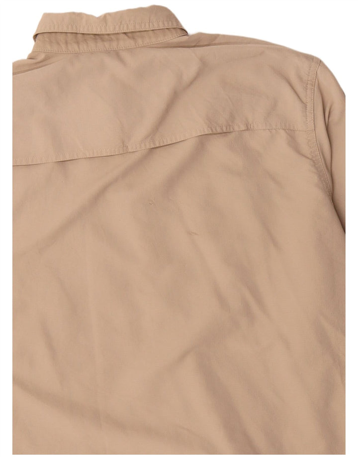 Eddie Bauer Herren-Hemd, groß, beige, Polyester