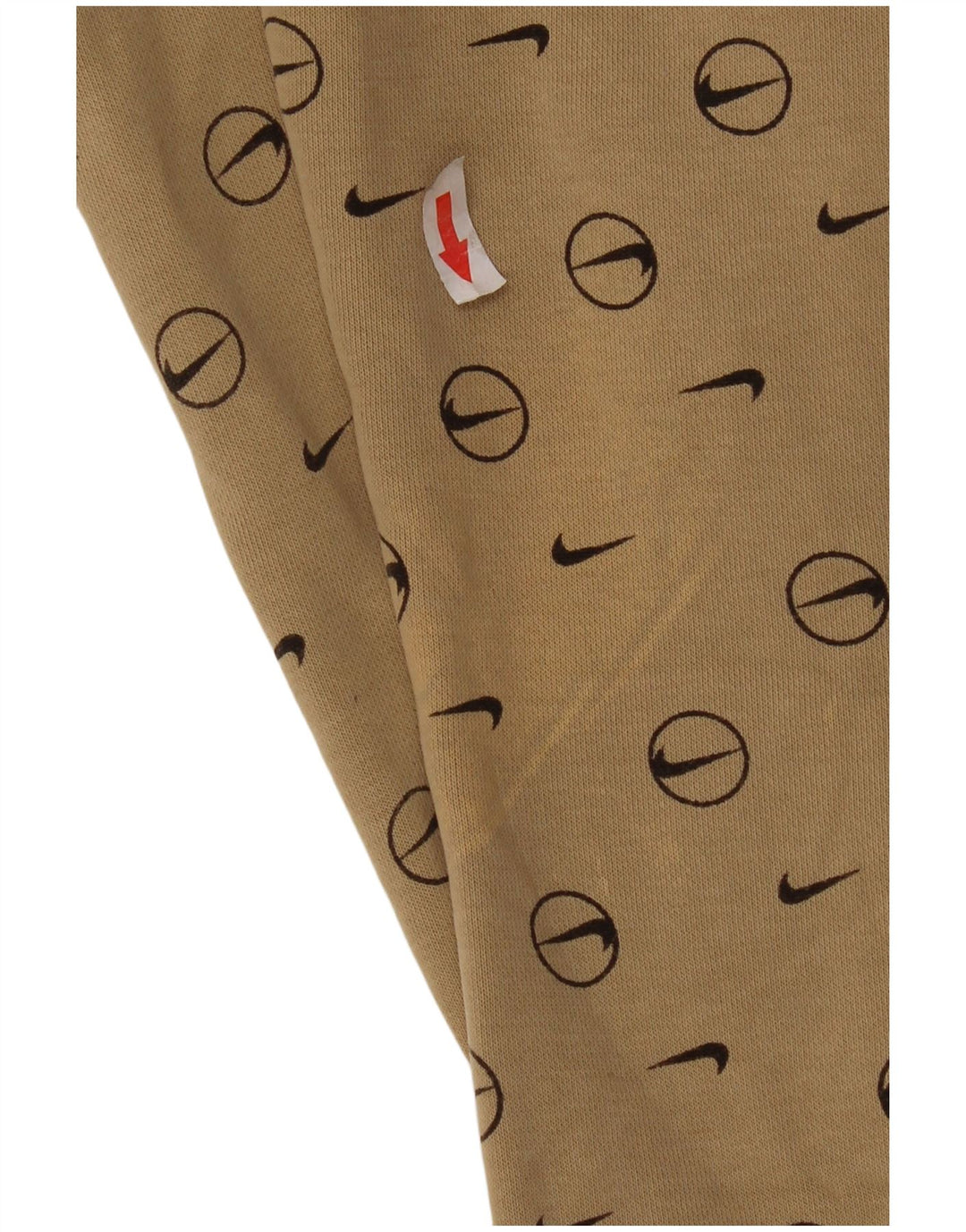 Nike Herren-Trainingsanzughose mit Grafik, Größe S, beige, geometrisch