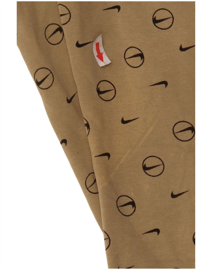 Nike Herren-Trainingsanzughose mit Grafik, Größe S, beige, geometrisch