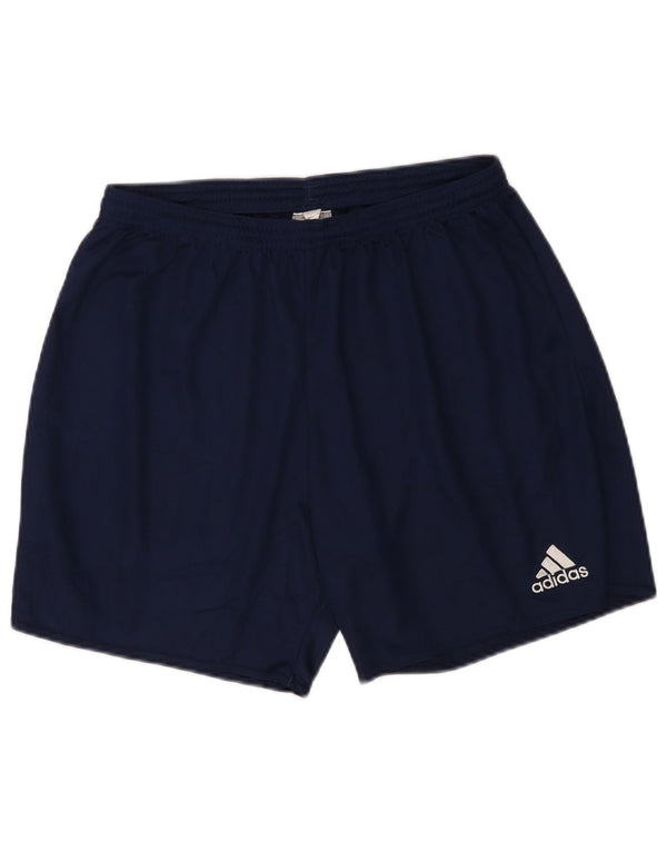 Adidas Damen Aeroready Sport Shorts UK 14 Large Marineblau Polyester