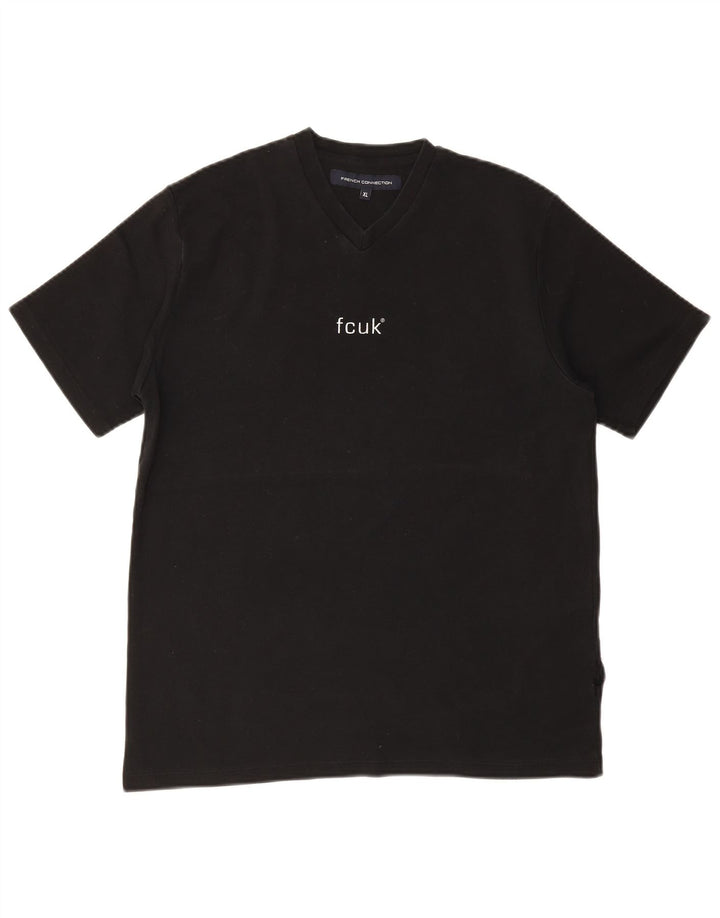 FRENCH CONNECTION Herren T-Shirt Top XL Schwarz