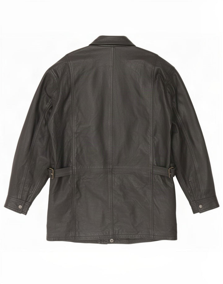 Vintage Herren Lederjacke UK 42 XL Schwarz