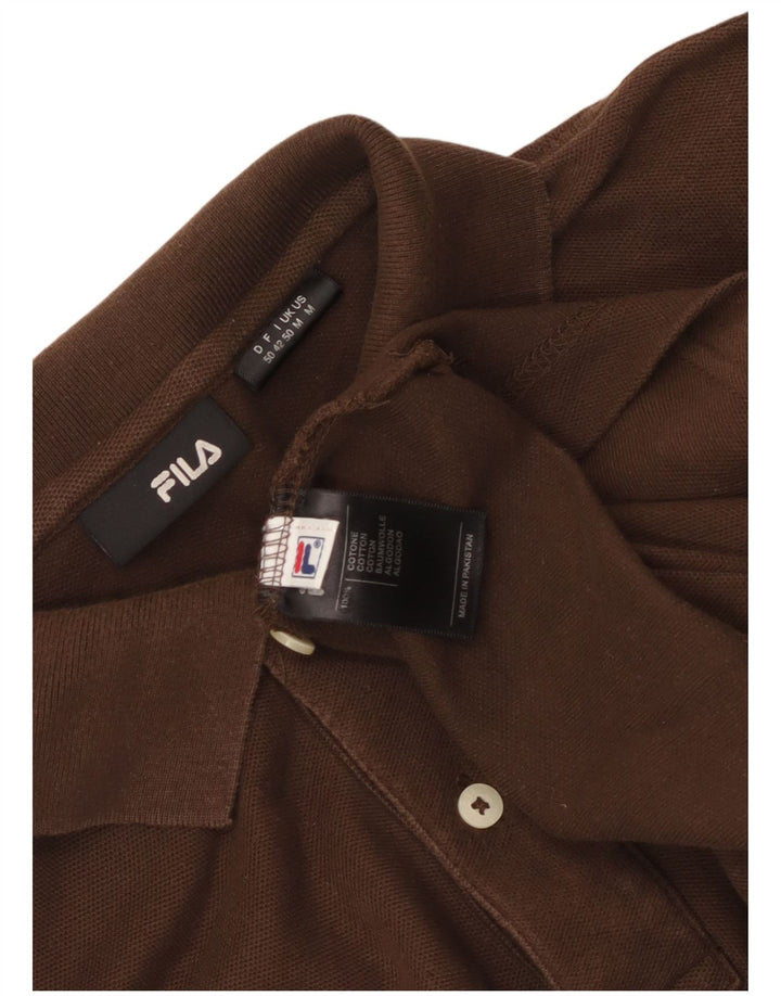 Fila Herren-Poloshirt aus mittelbrauner Baumwolle