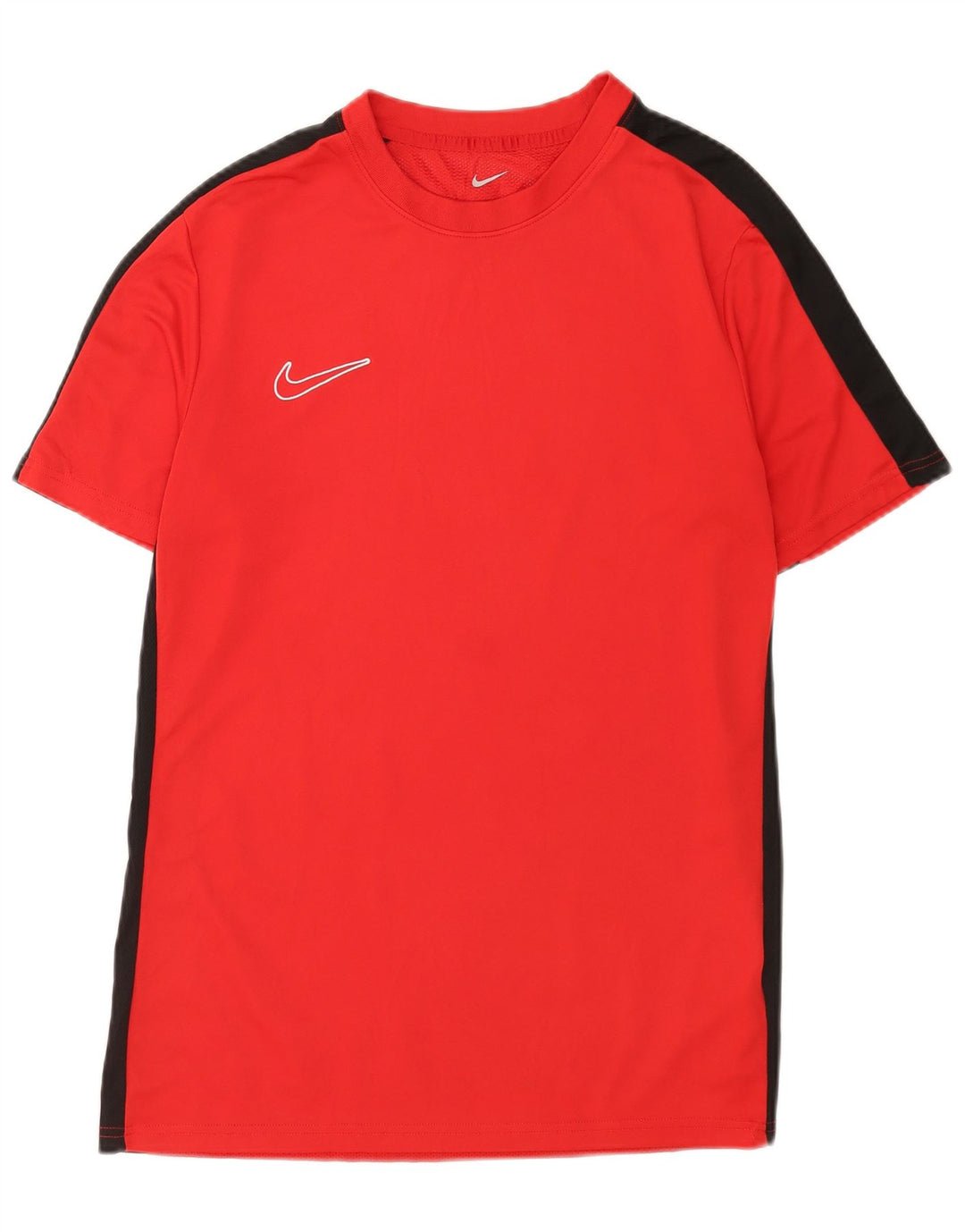 Nike Herren Dri Fit T-Shirt-Oberteil, großes rotes Farbblock-Polyester