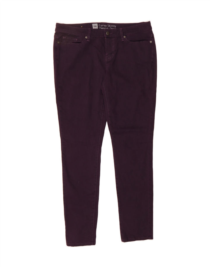MOSSIMO Womens Curvy Skinny Jeans W34 L31 Purple Vintage Mossimo and Second-Hand Mossimo from Messina Hembry 