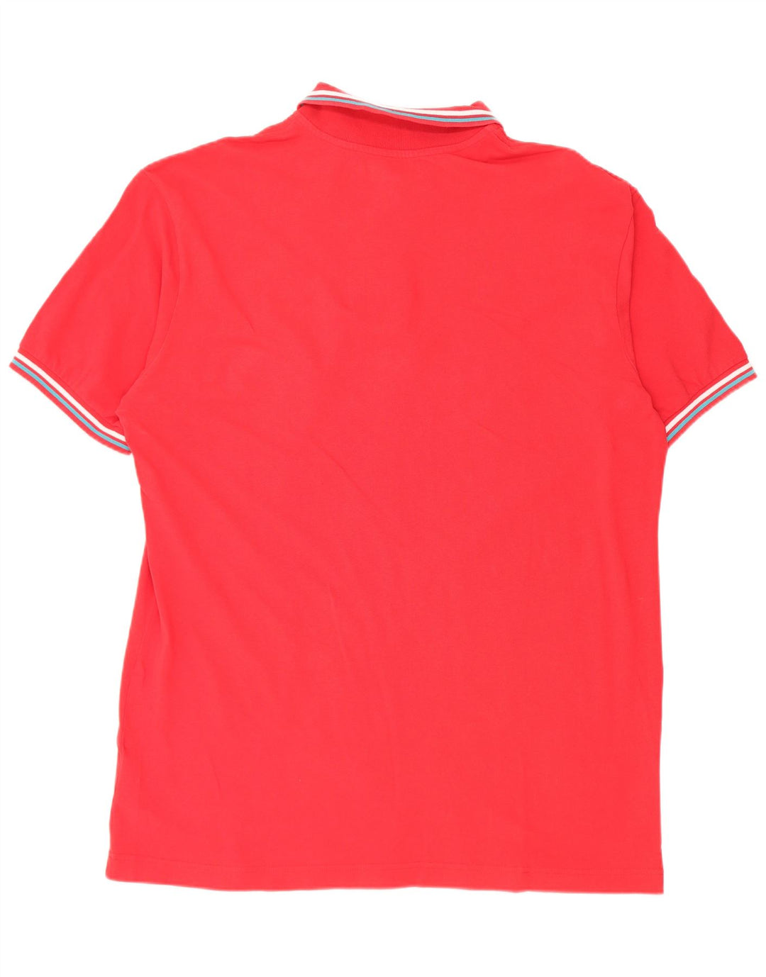 Kappa Herren Poloshirt 3XL rot gestreift aus Baumwolle