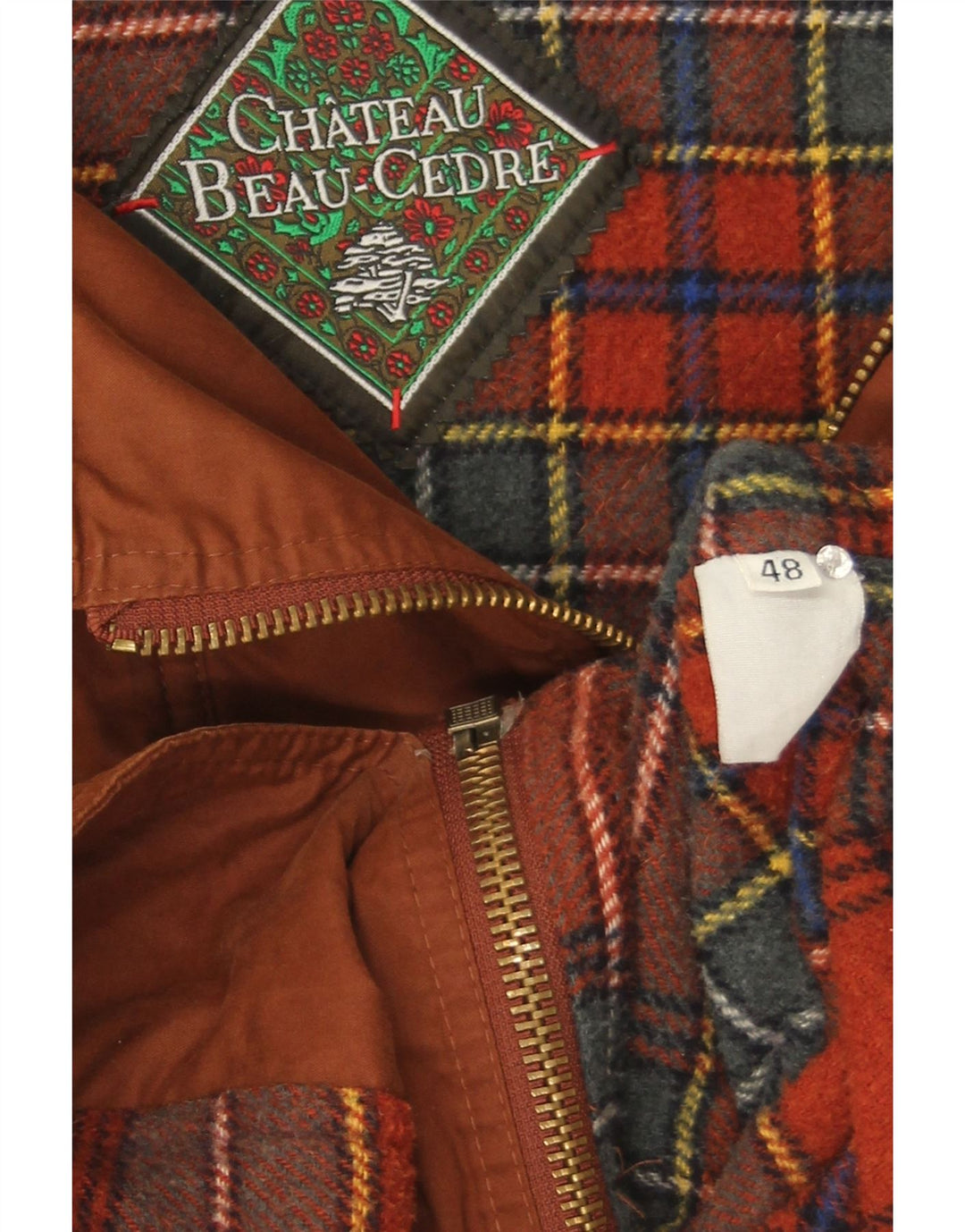 Chateu Beau Cedre Herren-Dufflecoat mit Kapuze IT 48 Mittelbraun