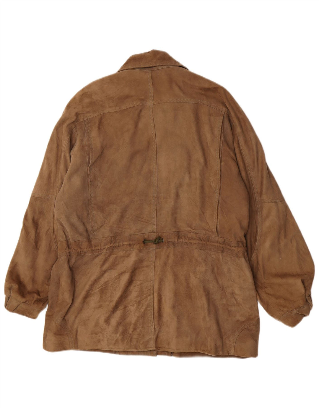 Vintage Damen Wildlederjacke EU 42 Groß Braun