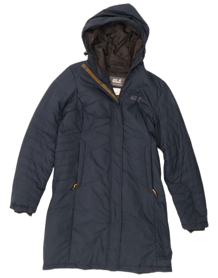Jack Wolfskin Herren-Mantel mit Kapuze, gepolstert, UK 12/14, mittelmarineblau, Polyester
