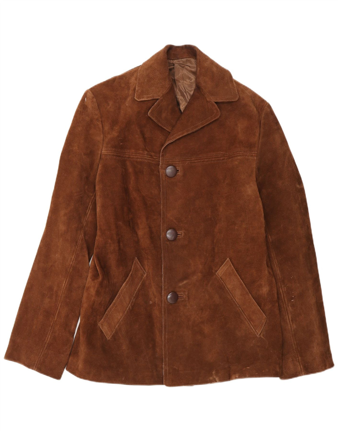 Vintage Herren Wildlederjacke UK 36 Small Brown
