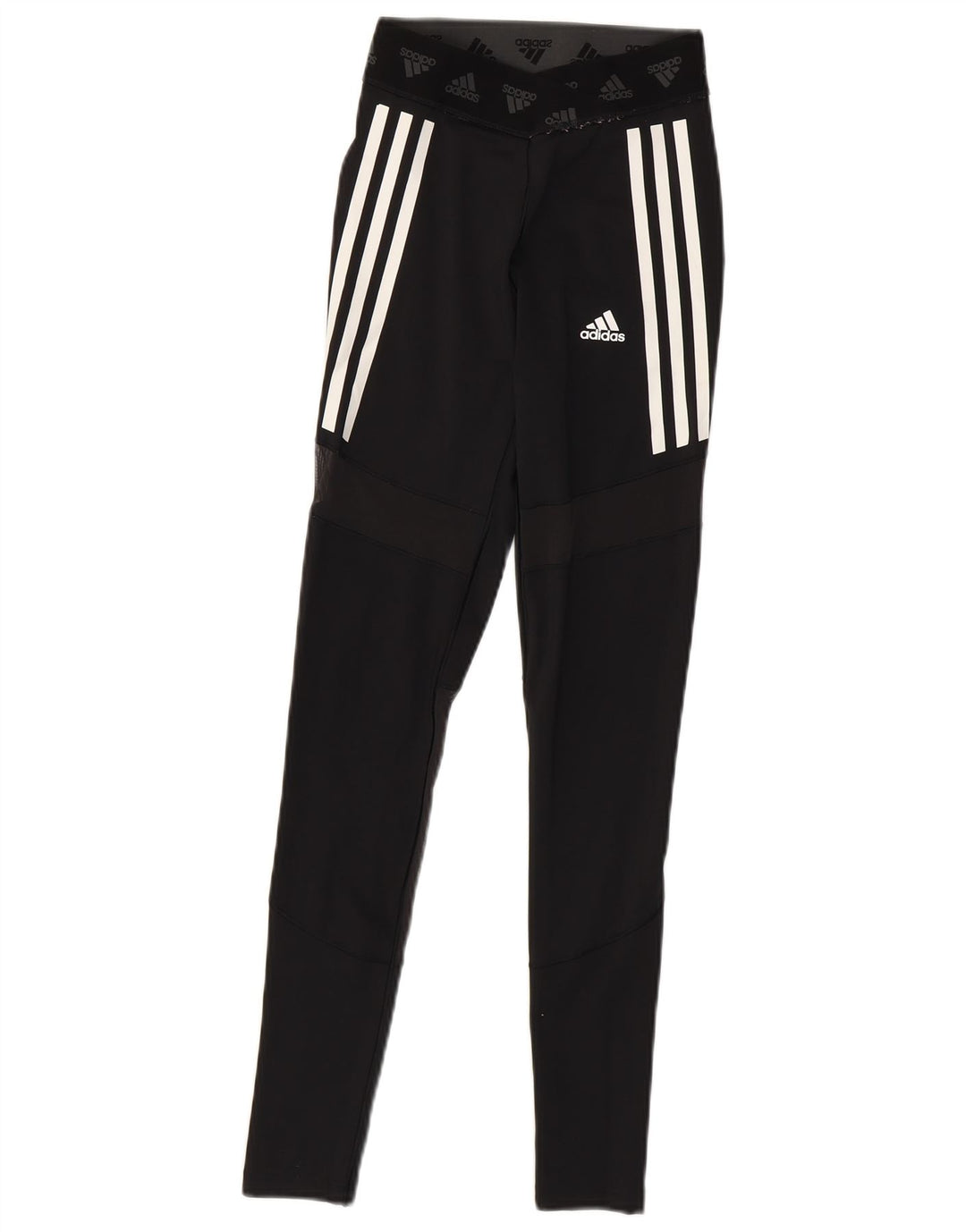 Adidas Damen Graphic Leggings UK 4/6 XS Schwarz Polyester