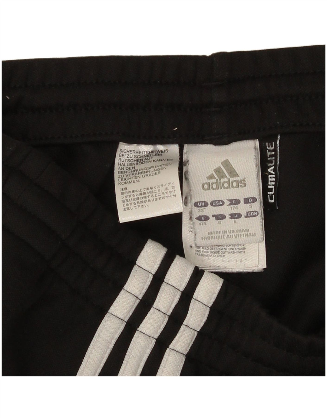 Adidas Damen Trainingshose UK 14 Large Schwarz Polyester