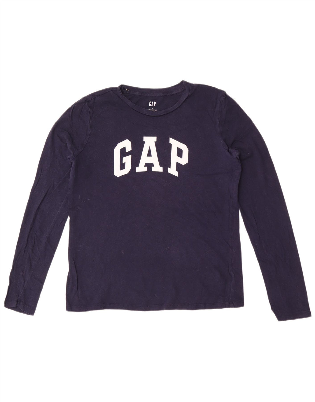 Gap Damen Graphic Top Langarm UK 14 Medium Marineblau