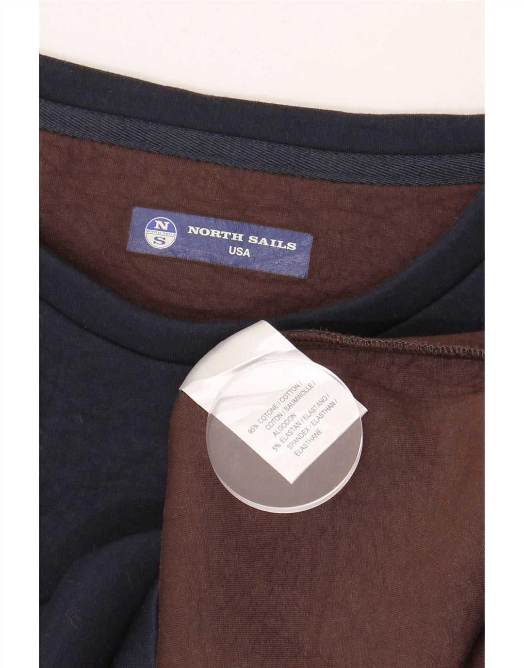 NORTH SAILS Damen Sweatshirt Pullover UK 10 Small Marineblau Baumwolle