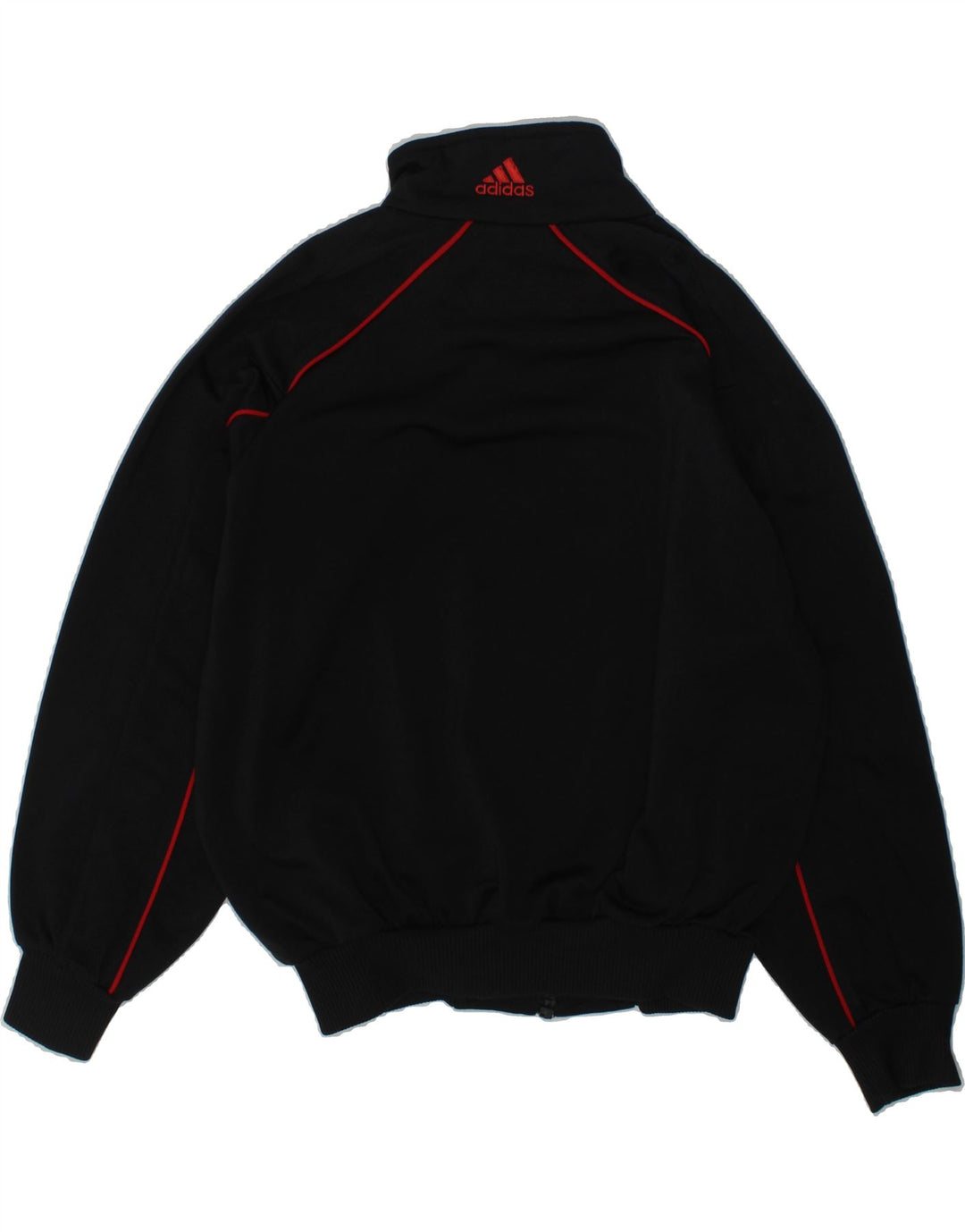 ADIDAS Boys Tracksuit Top Jacket 7-8 Years Black Polyester | Vintage Adidas | Thrift | Second-Hand Adidas | Used Clothing | Messina Hembry 