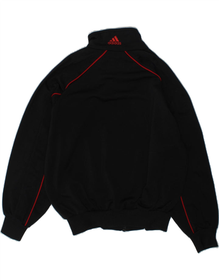 ADIDAS Boys Tracksuit Top Jacket 7-8 Years Black Polyester | Vintage Adidas | Thrift | Second-Hand Adidas | Used Clothing | Messina Hembry 