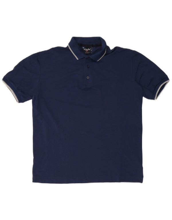 AUSTRALIAN L'ALPINA Herren Poloshirt IT 54 XL Marineblau Polyamid