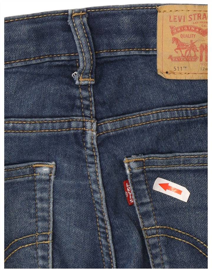 Levi's Jungen 511 Slim Jeans 11–12 Jahre W26 L27 Blaue Baumwolle