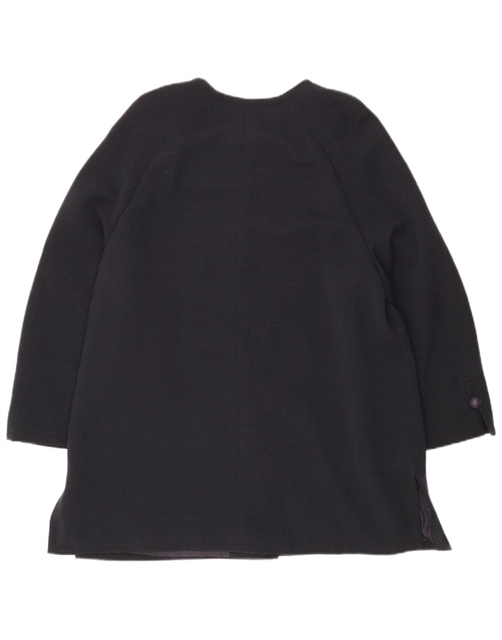 Carisma Damen Longline 5-Knopf-Blazerjacke IT 50 XL Marineblaue Wolle