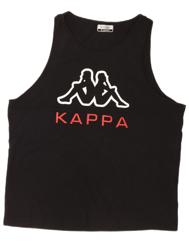 Kappa Herren Graphic Vest Top XL Schwarz
