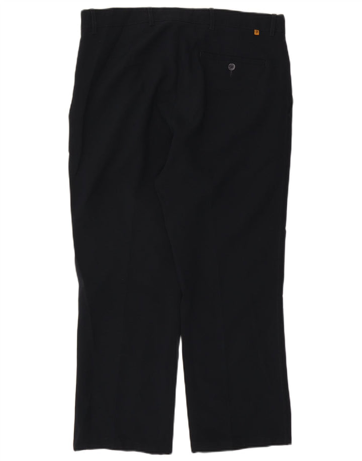Farah Gerade Herren-Chinohose W36 L27 Marineblaues Polyester