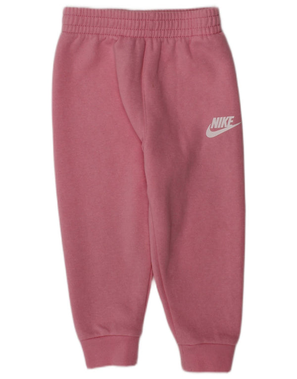 NIKE Baby-Mädchen-Trainingshose mit Grafik-Jogginghose, 12–18 Monate, Rosa