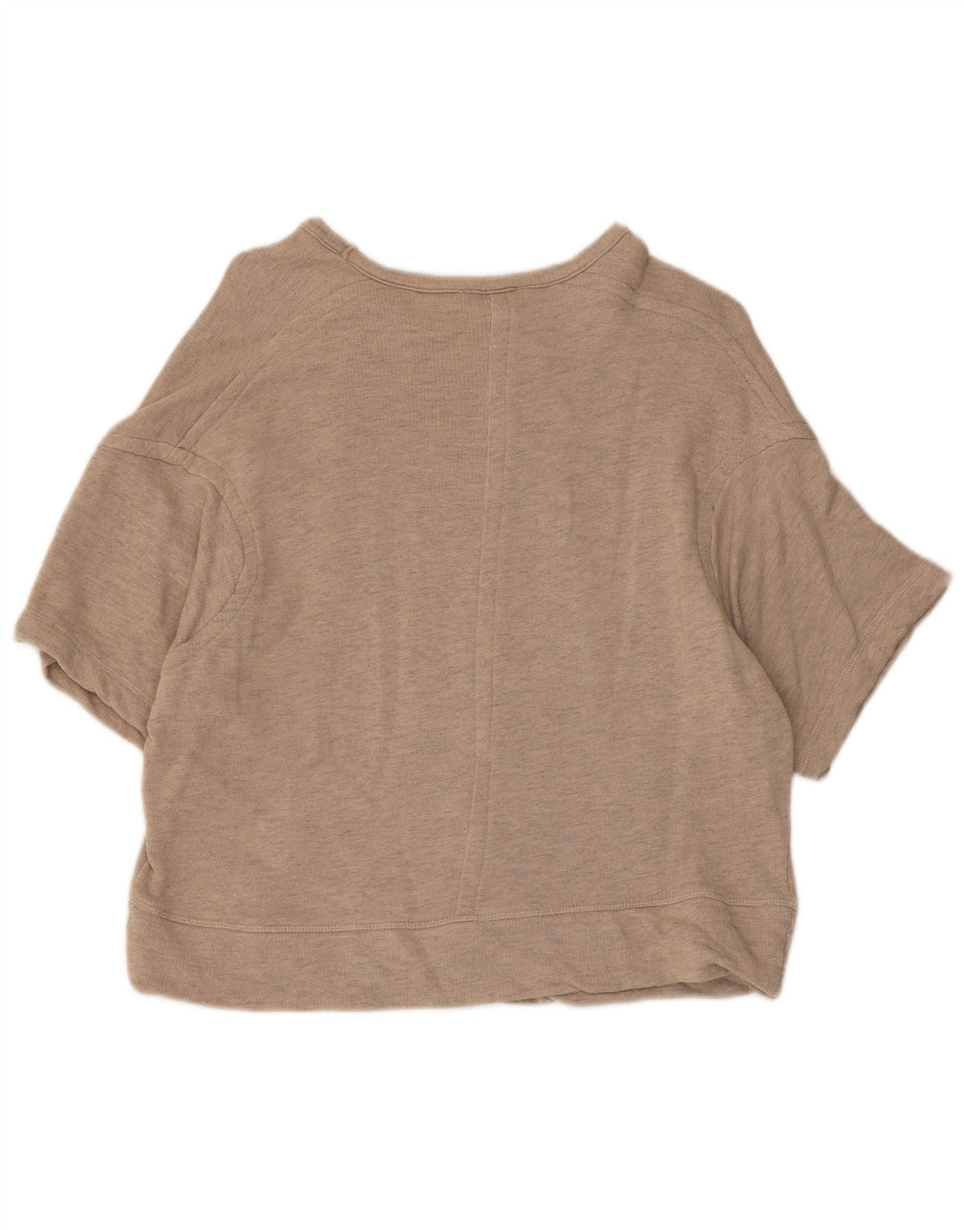 Kurzärmliger, übergroßer Sweatshirt-Pullover für Damen von Zara, Gr. 10, Größe S, Beige