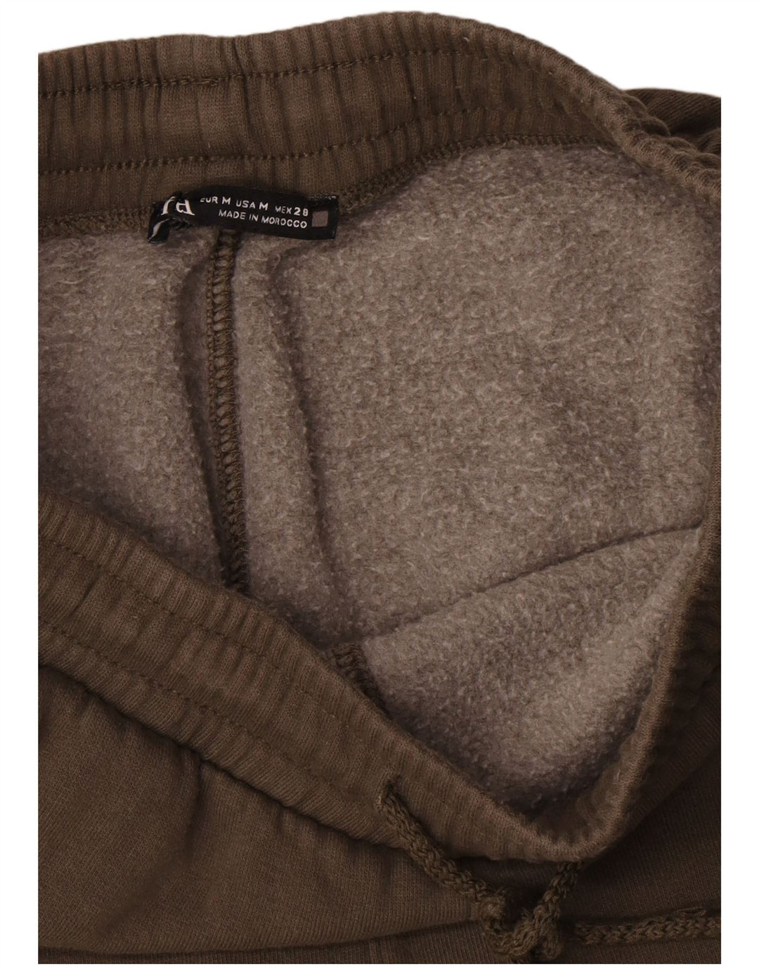 Zara Damen Cargo-Trainingshose UK 12 Medium Khaki Baumwolle