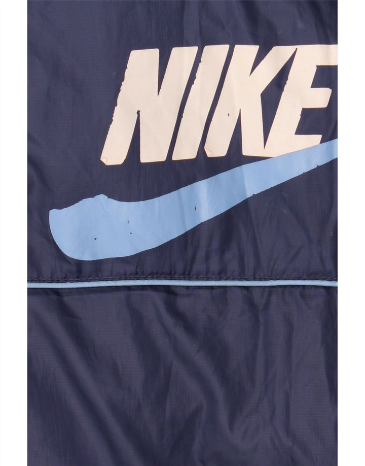 Nike Jungen gepolsterte Jacke mit Grafik und Kapuze, 12–13 Jahre, Größe L, Marineblau