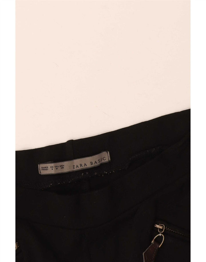 Zara Damen Leggings UK 12 Medium Schwarz