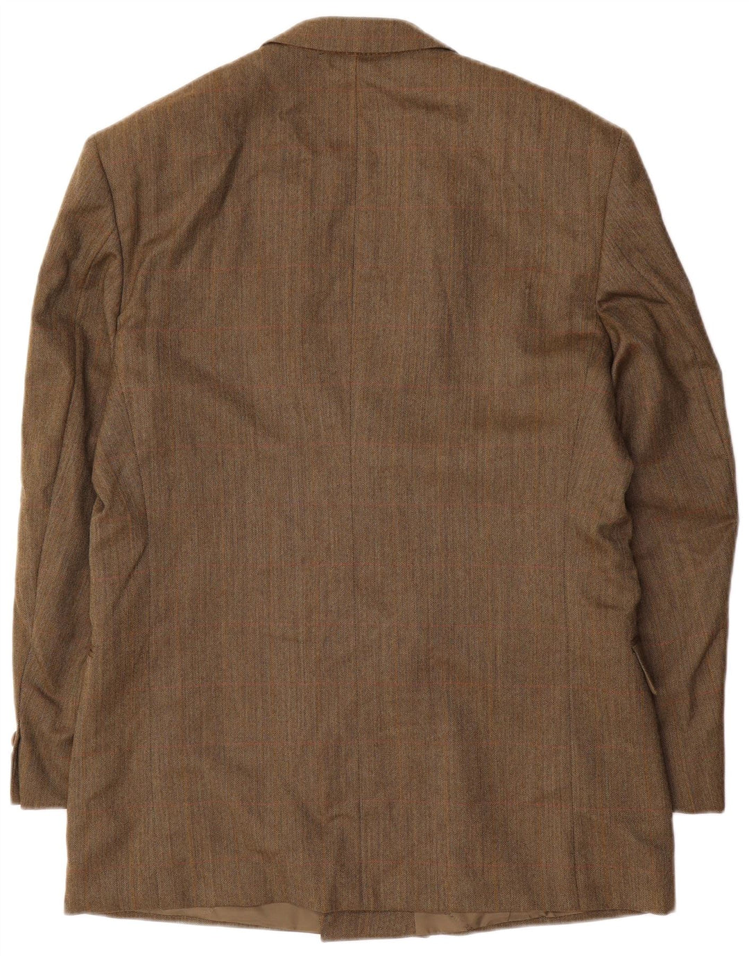 City Time Herren-Blazer, zweireihig, IT 50, große braune Wolle