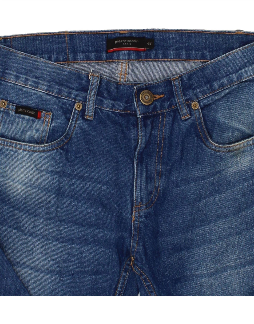 PIERRE CARDIN Mens Slim Jeans IT 48 Medium W30 L32 Blue Cotton Vintage Pierre Cardin and Second-Hand Pierre Cardin from Messina Hembry 