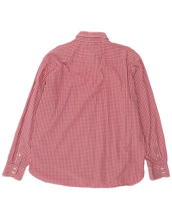 Tommy Hilfiger Herrenhemd 2XL Red Gingham Cotton