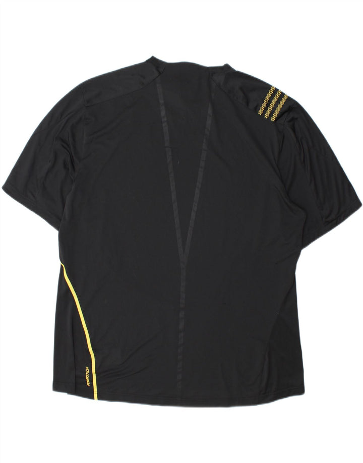 ADIDAS Herren T-Shirt Top XL Schwarz Polyester